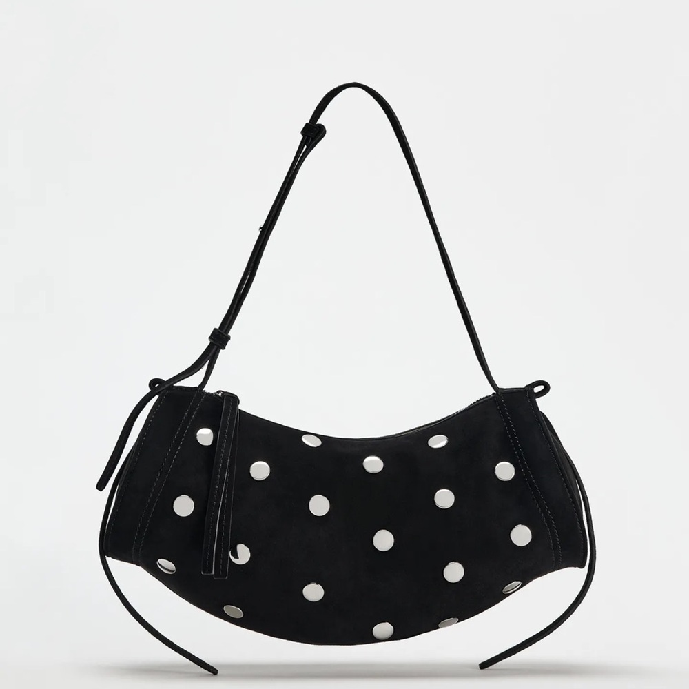 Zara Black Leather Bag 6293/410
